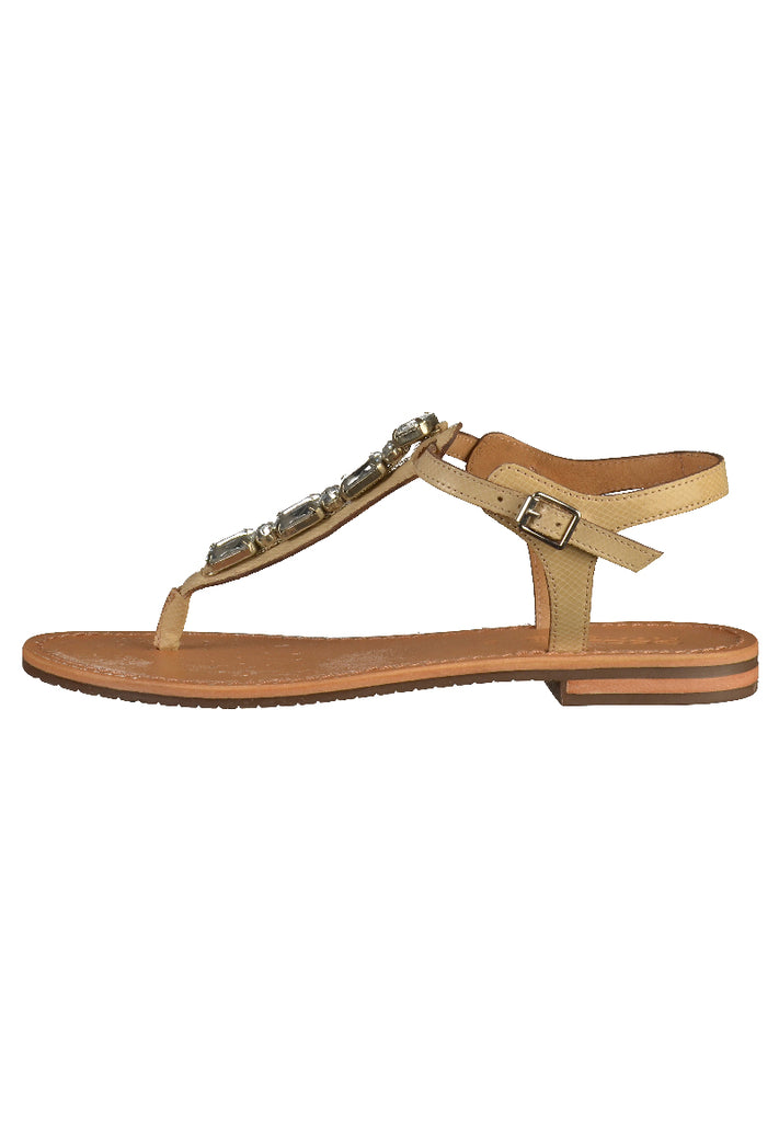 Geox Sandalen Leder Cream - surf4shoes