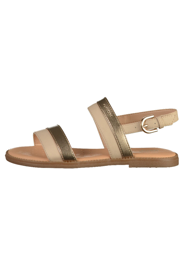 Geox Sandalen Lederimitat Beige - surf4shoes