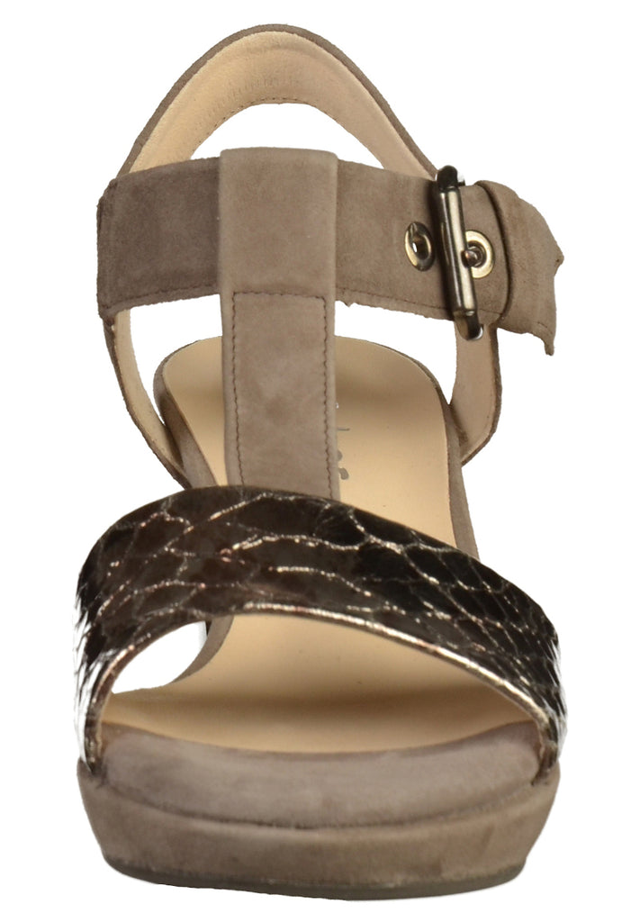 Gabor Sandalen Leder Anthrazit - surf4shoes