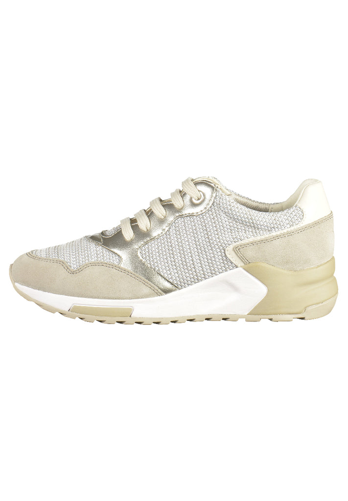 Geox Sneaker Leder/Textil Weiß/Grau - surf4shoes