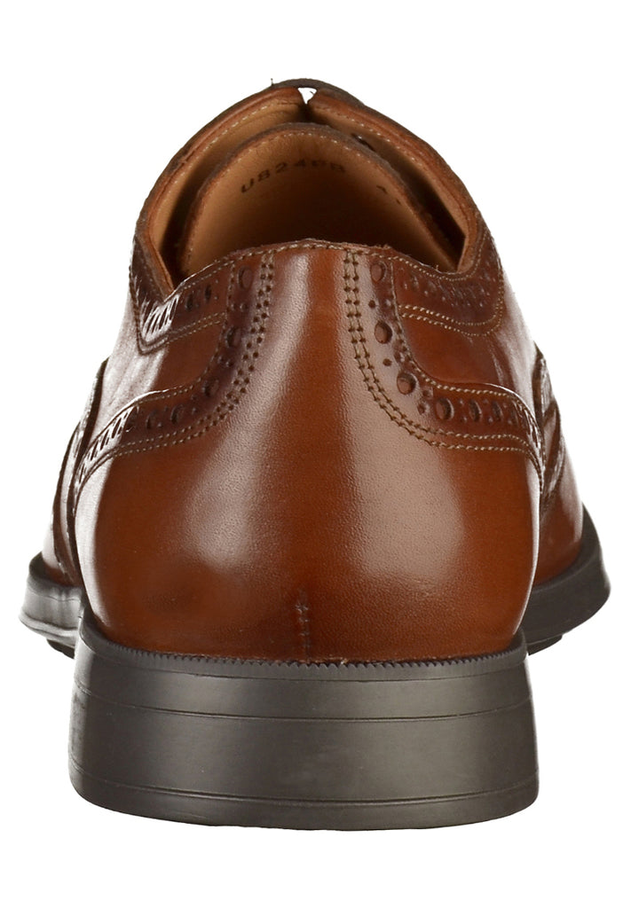 Geox Halbschuhe Leder Cognac - surf4shoes