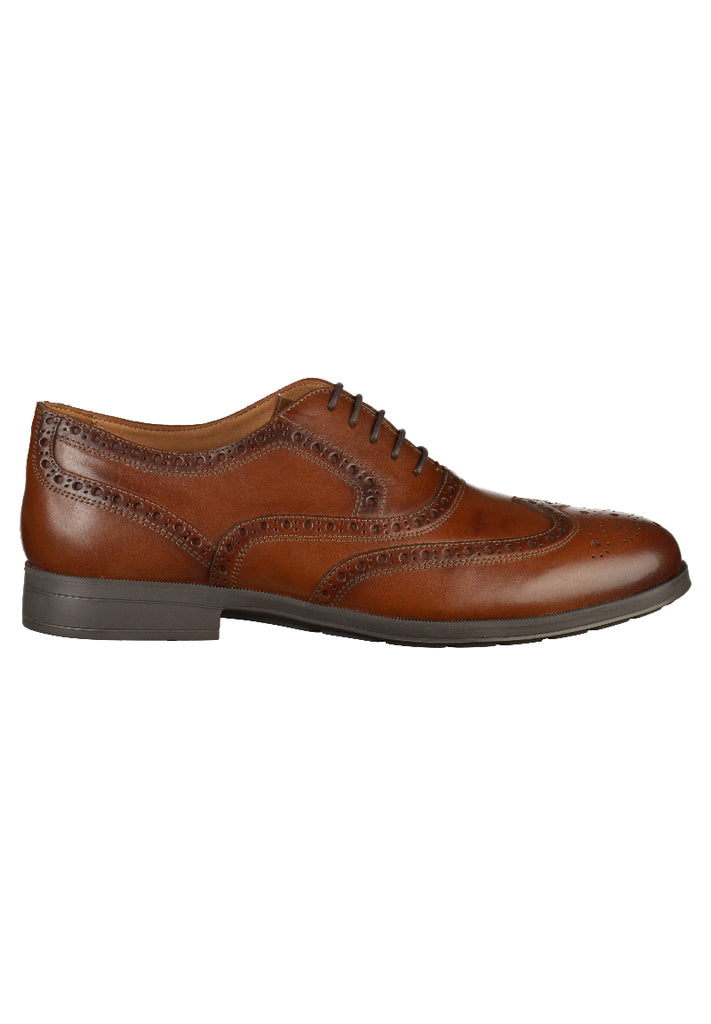 Geox Halbschuhe Leder Cognac - surf4shoes