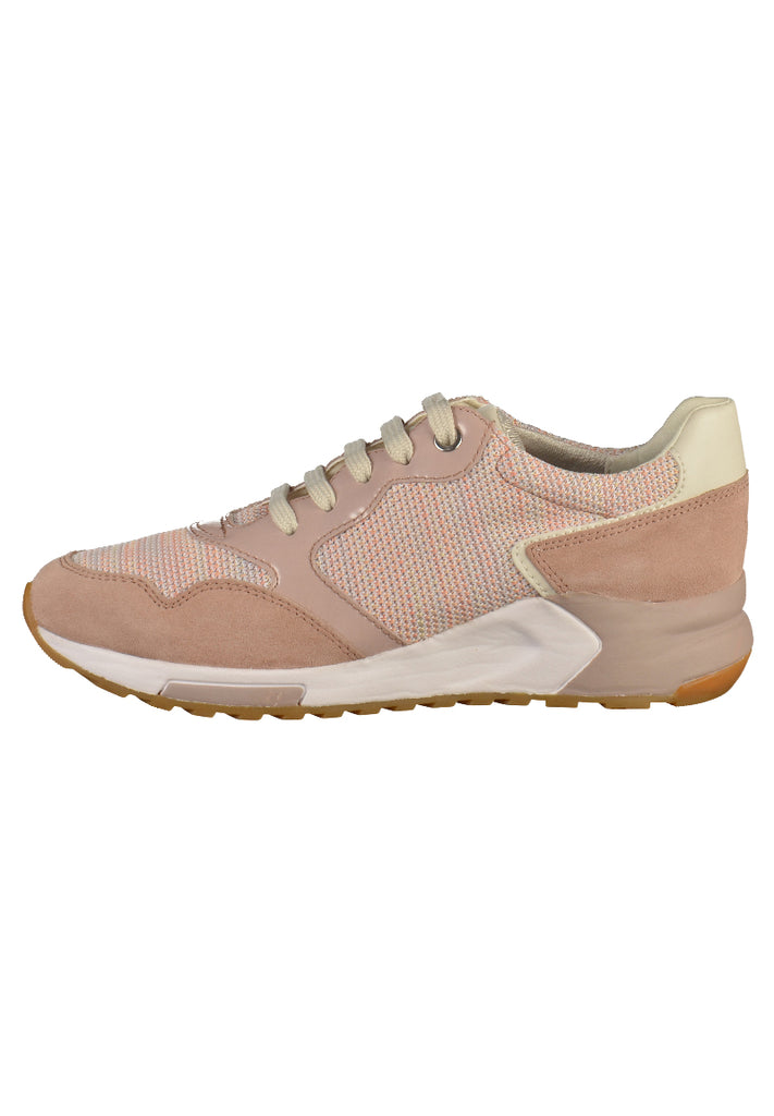 Geox Sneaker Leder/Textil Rosa - surf4shoes