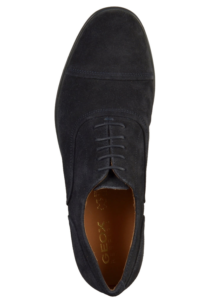 Geox Businessschuhe Veloursleder Navy - surf4shoes