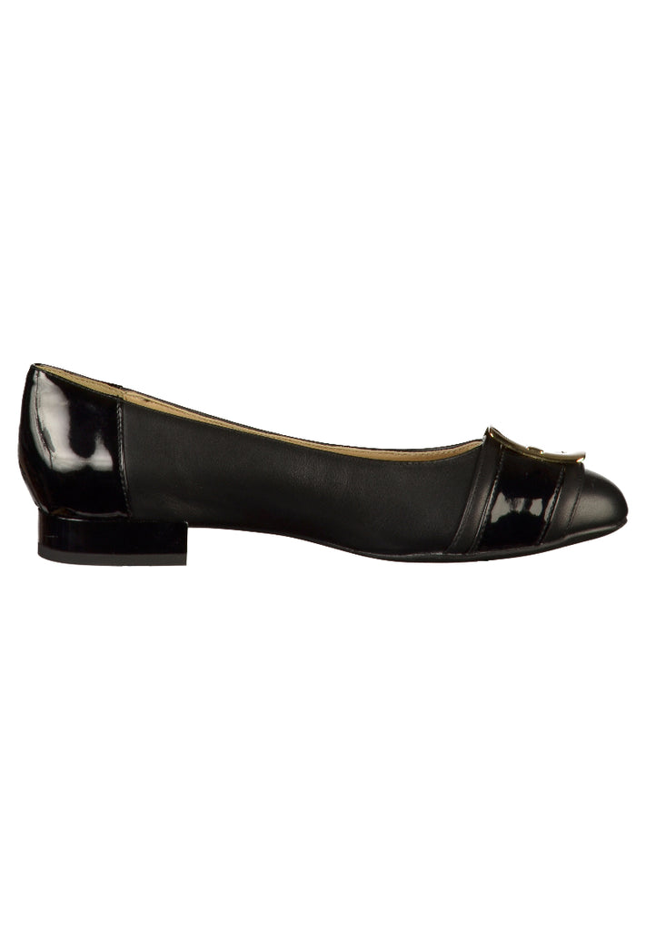 Geox Ballerinas Leder Schwarz - surf4shoes