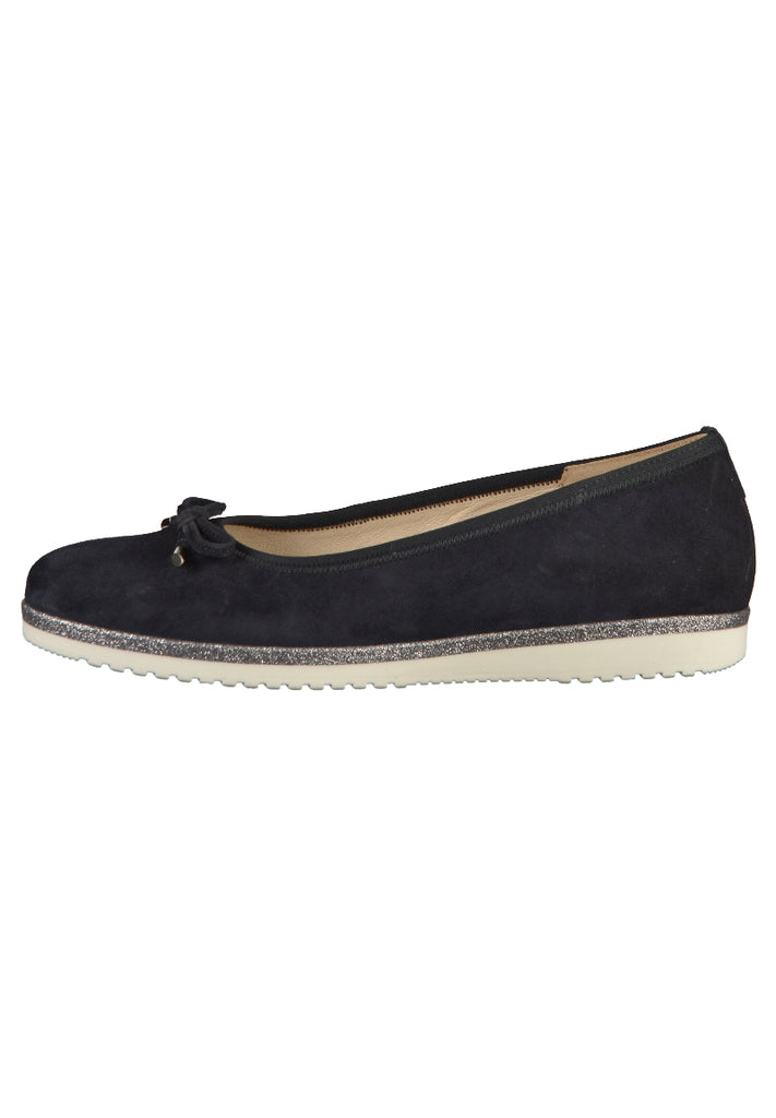 Gabor Ballerinas Leder Dunkelblau - surf4shoes