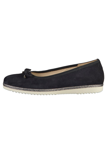 Gabor Ballerinas Leder Dunkelblau - surf4shoes
