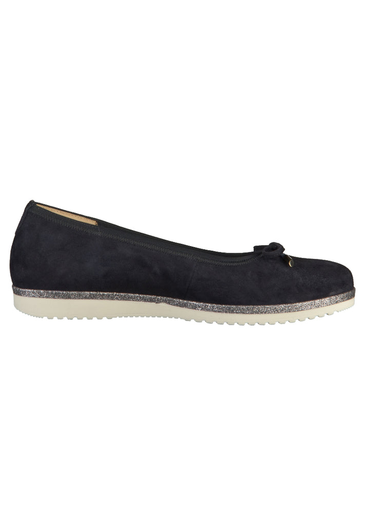 Gabor Ballerinas Leder Dunkelblau - surf4shoes