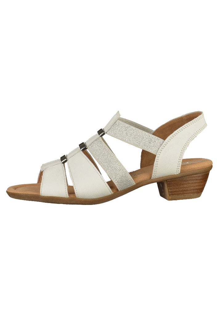Gabor Sandalen Leder Weiß - surf4shoes