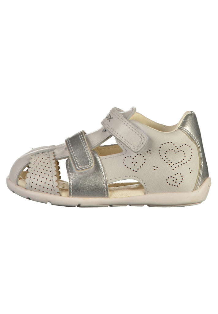 Geox Sandalen Leder Weiß - surf4shoes