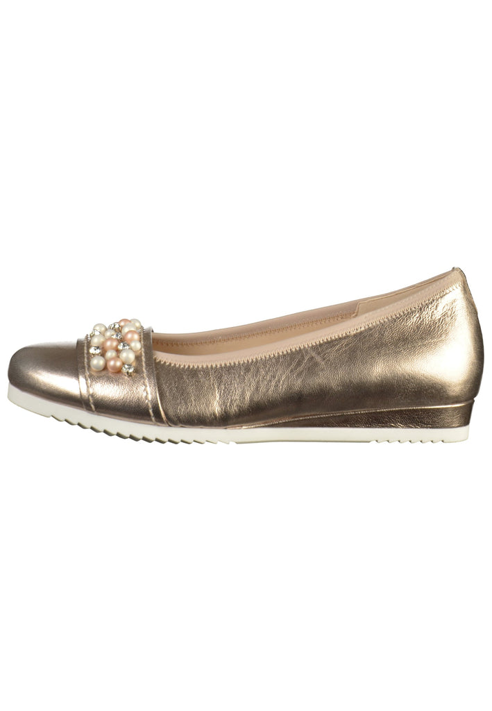 Gabor Ballerinas Leder Rosegold - surf4shoes