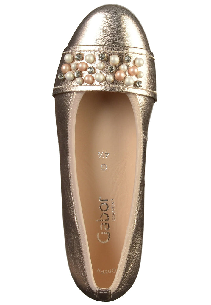 Gabor Ballerinas Leder Rosegold - surf4shoes