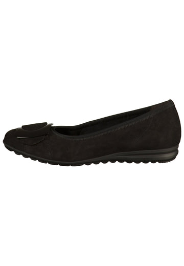 Gabor Ballerinas Leder Schwarz - surf4shoes