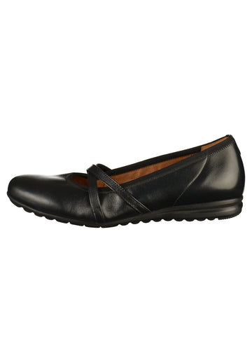 Gabor Ballerinas Leder Schwarz - surf4shoes