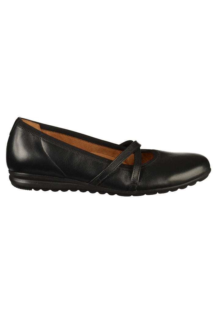 Gabor Ballerinas Leder Schwarz - surf4shoes