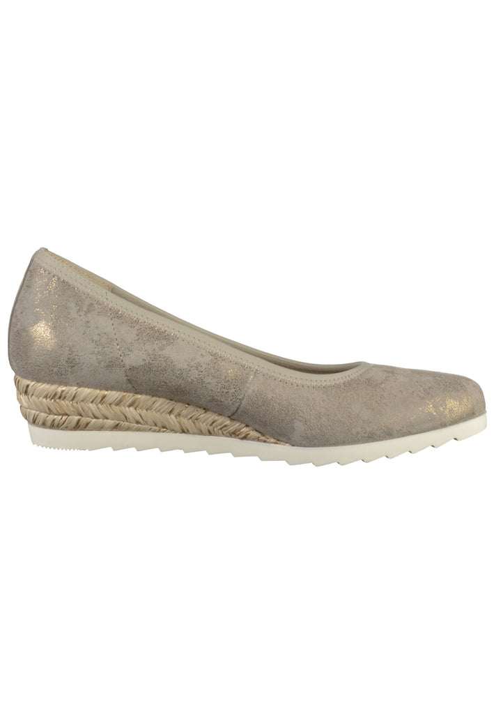 Gabor Pumps Leder Taupe - surf4shoes