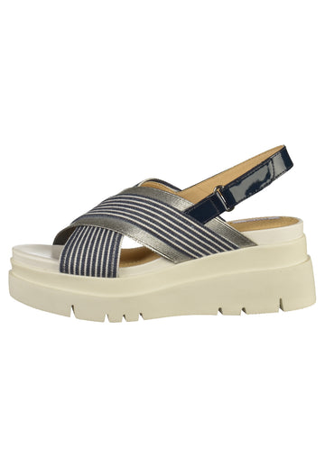 Geox Sandalen Lederimitat Navy - surf4shoes