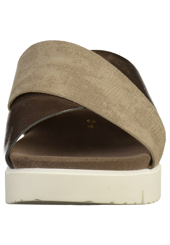 Gabor Pantoletten Leder Braun - surf4shoes