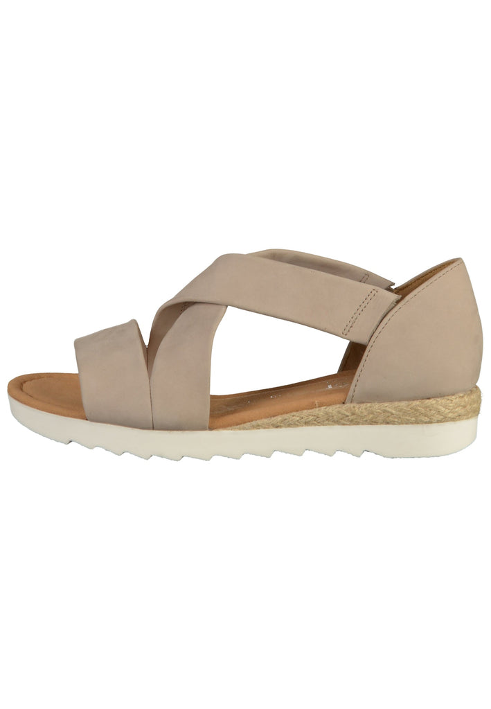 Gabor Sandalen Leder Leinen - surf4shoes