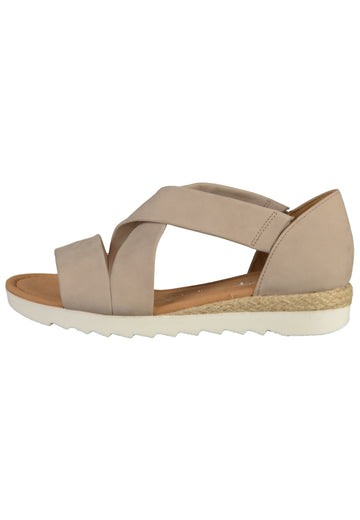 Gabor Sandalen Leder Leinen - surf4shoes
