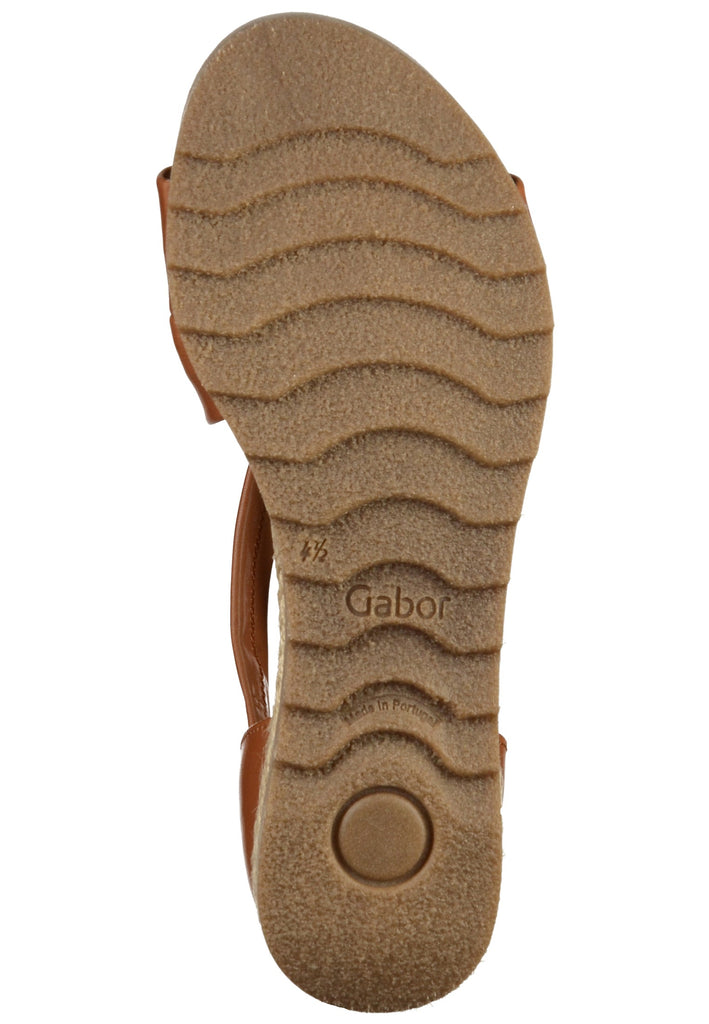 Gabor Sandalen Leder Braun - surf4shoes