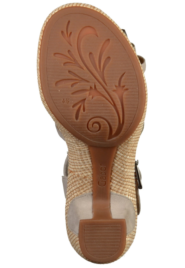 Gabor Sandalen Leder Grau - surf4shoes