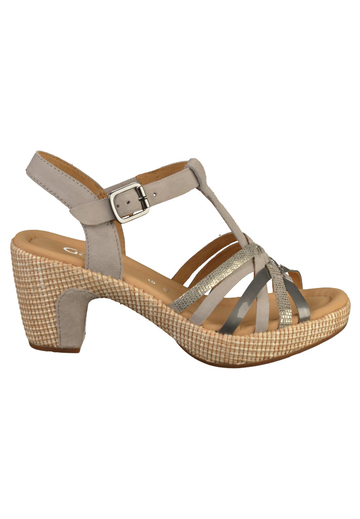 Gabor Sandalen Leder Grau - surf4shoes