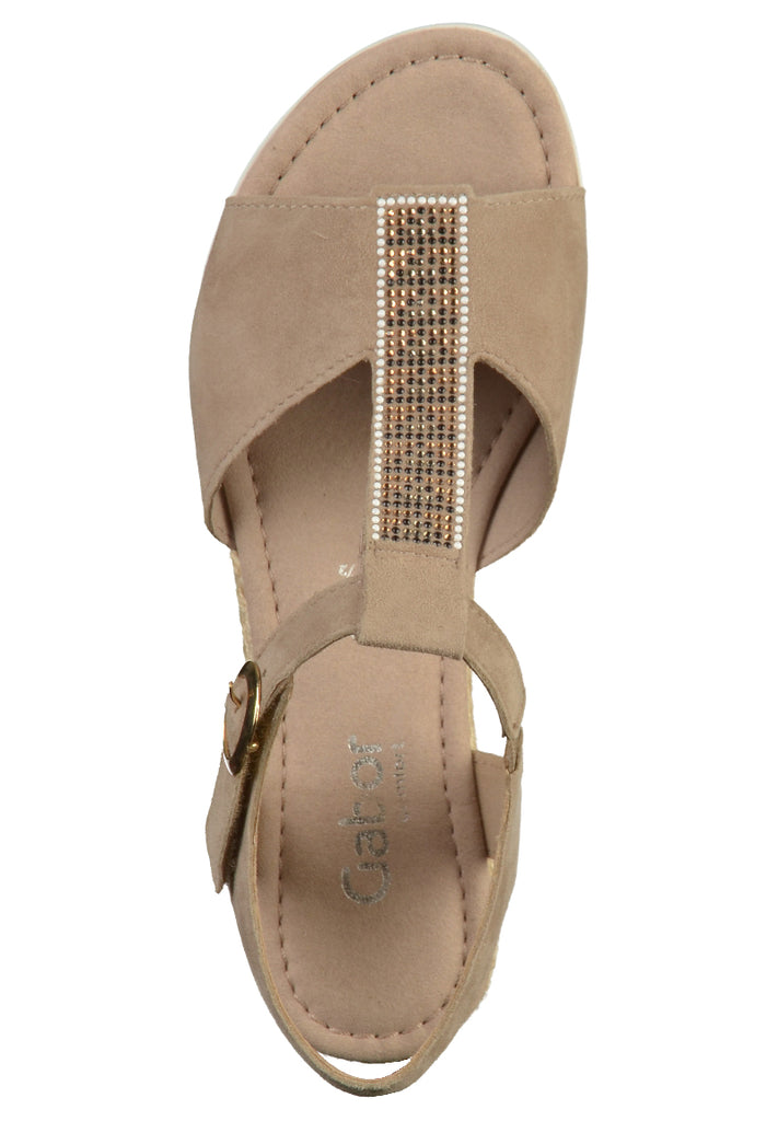 Gabor Sandalen Leder Beige - surf4shoes