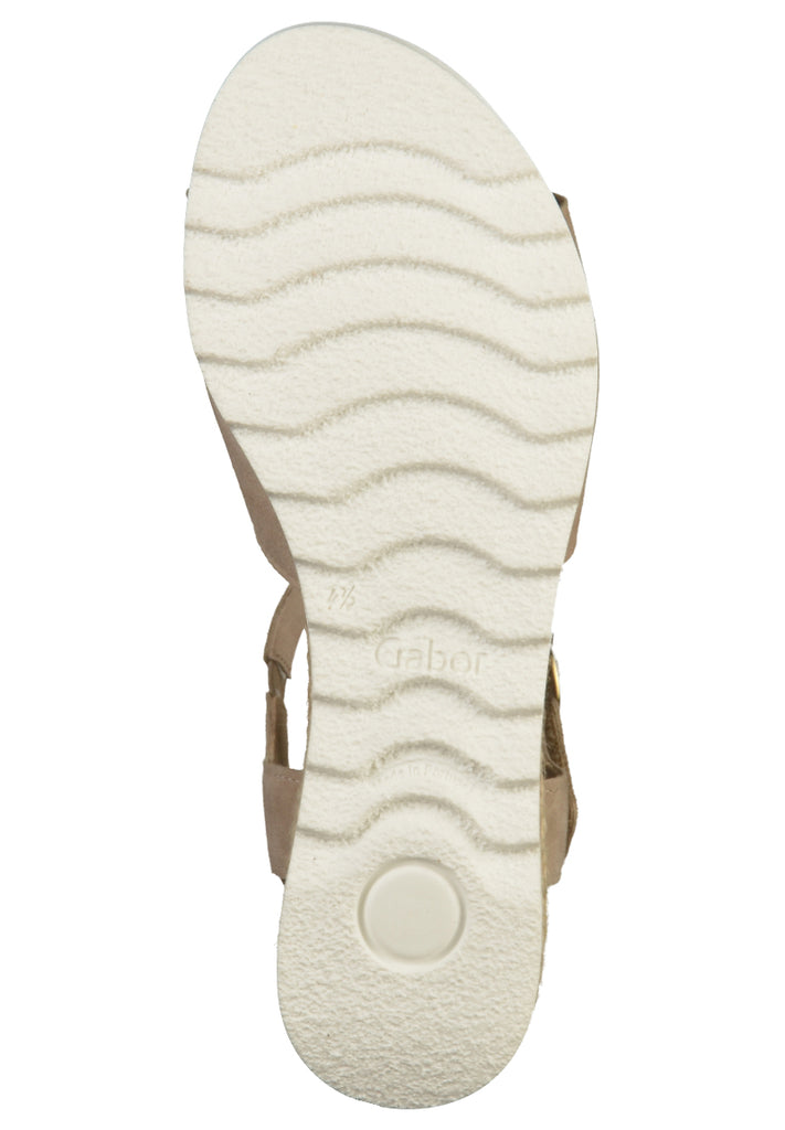 Gabor Sandalen Leder Beige - surf4shoes