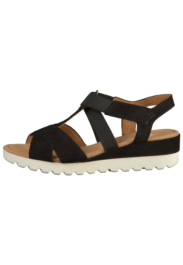 Gabor Sandalen Leder Schwarz - surf4shoes