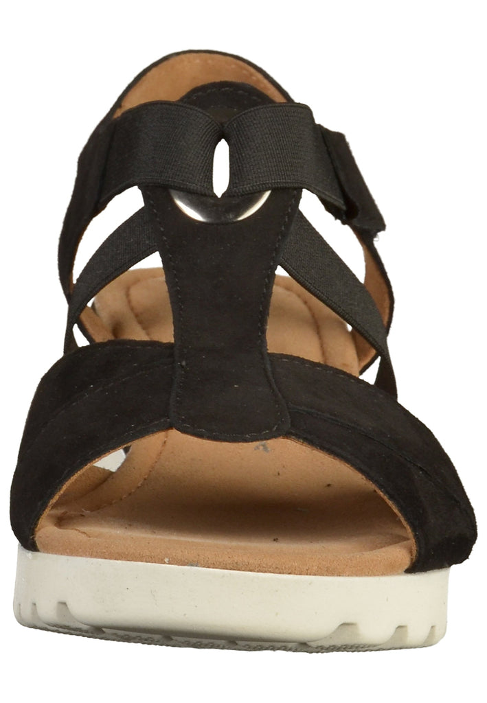 Gabor Sandalen Leder Schwarz - surf4shoes