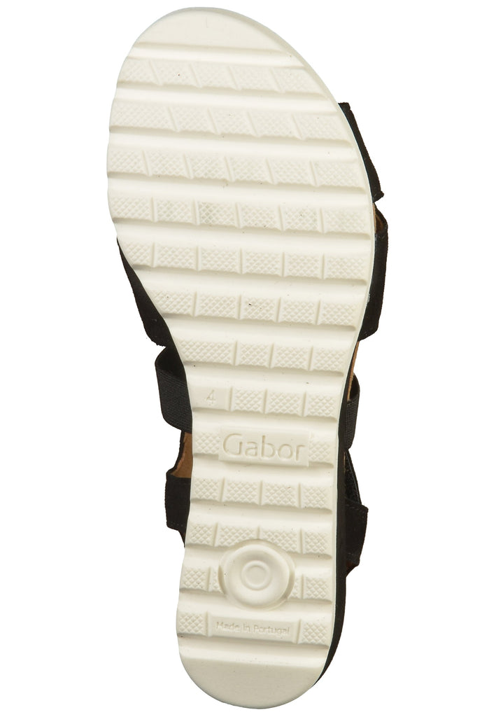 Gabor Sandalen Leder Schwarz - surf4shoes