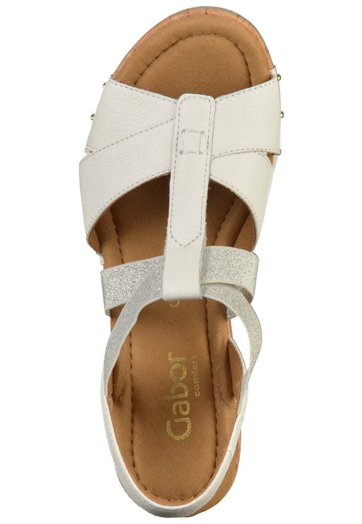Gabor Sandalen Leder Weiß - surf4shoes