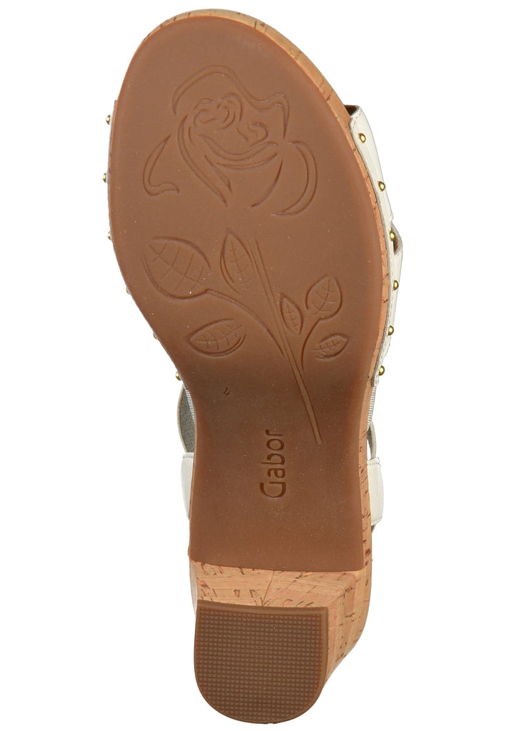 Gabor Sandalen Leder Weiß - surf4shoes