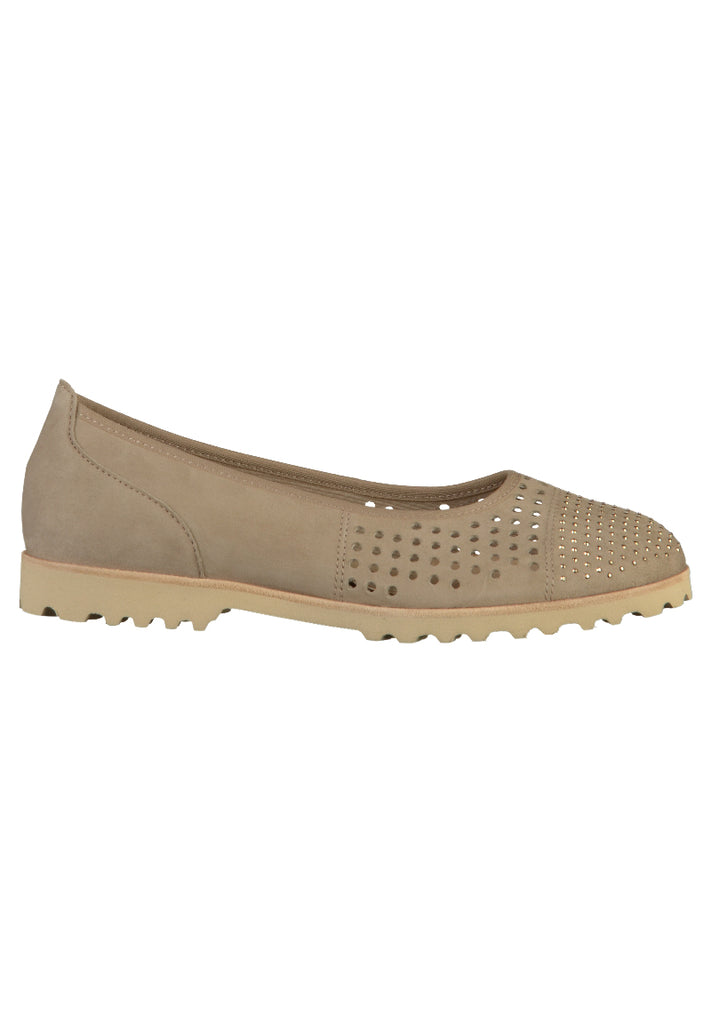 Gabor Slipper Leder Beige - surf4shoes