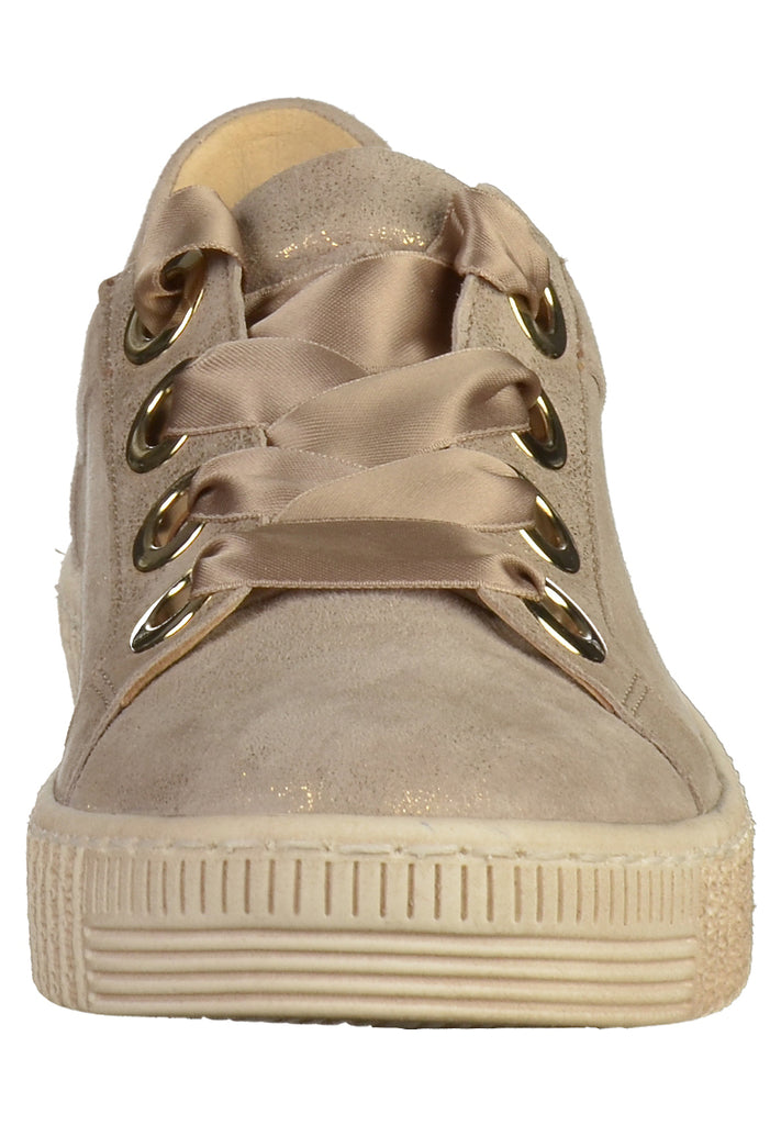 Gabor Halbschuhe Nubukleder Beige - surf4shoes