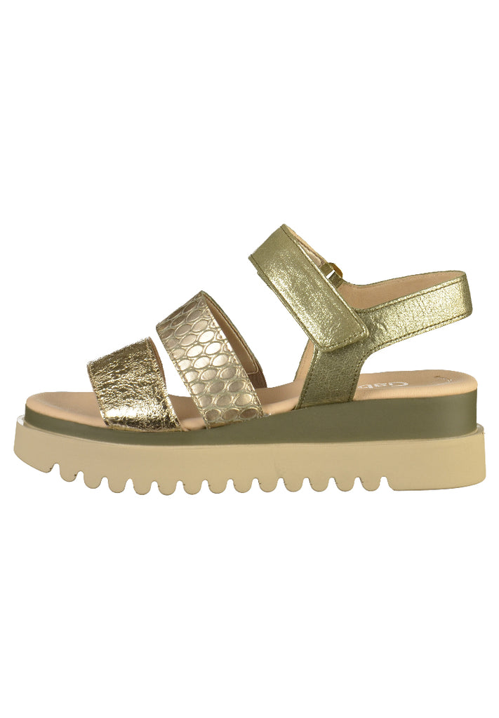 Gabor Sandalen Leder Oliv - surf4shoes