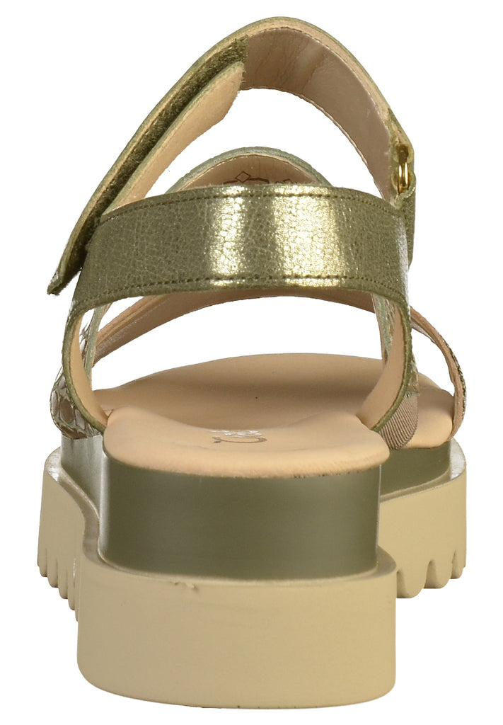 Gabor Sandalen Leder Oliv - surf4shoes