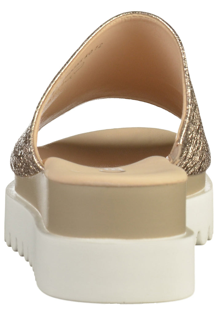 Gabor Pantoletten Leder Beige - surf4shoes