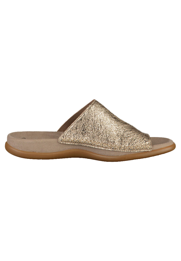 Gabor Zehensteg Lederimitat Gold - surf4shoes