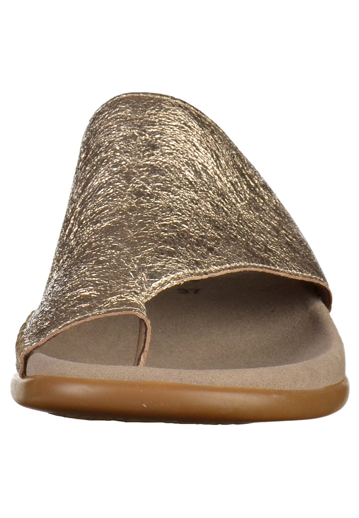 Gabor Zehensteg Lederimitat Gold - surf4shoes