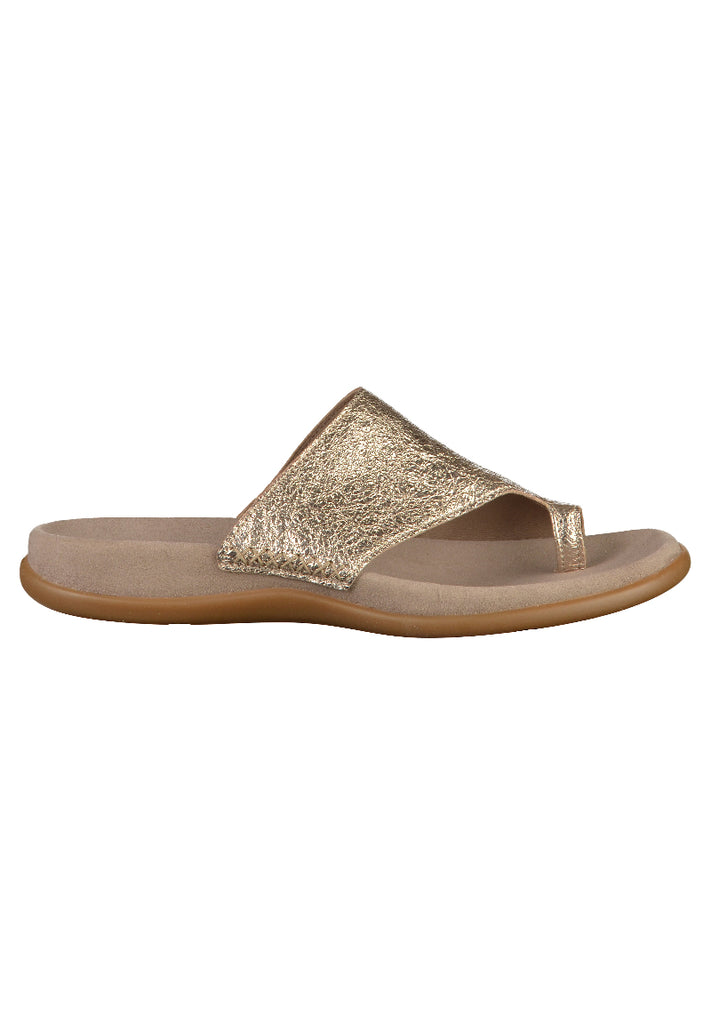 Gabor Zehensteg Lederimitat Gold - surf4shoes
