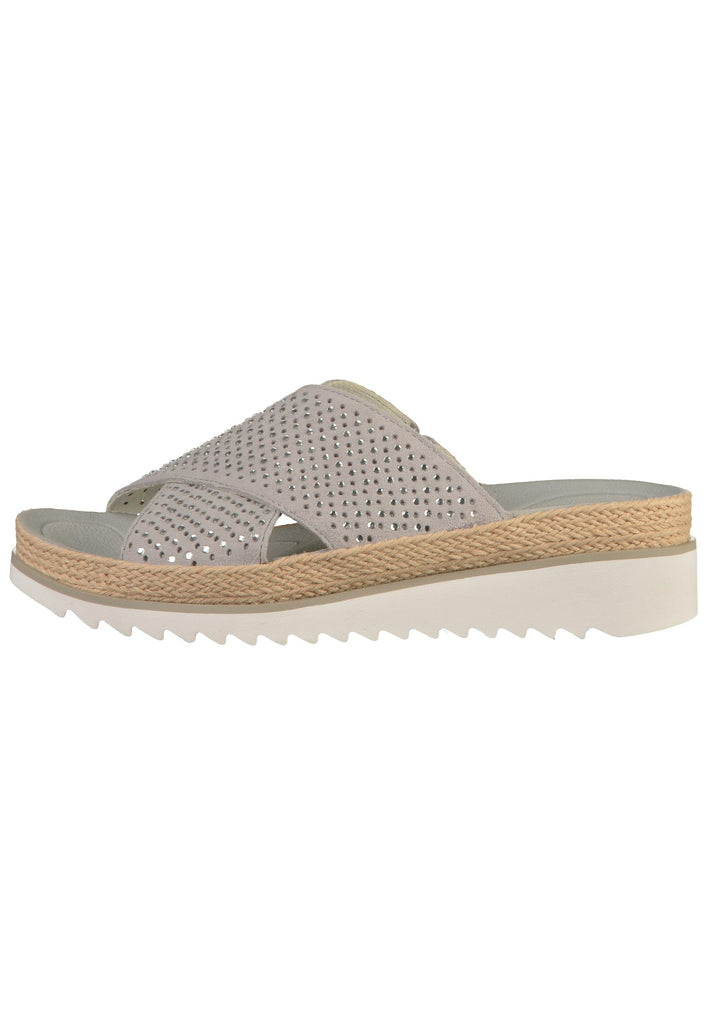 Gabor Pantoletten Leder Stone - surf4shoes