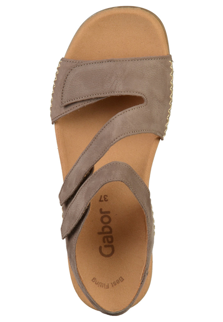 Gabor Sandalen Leder Braun - surf4shoes