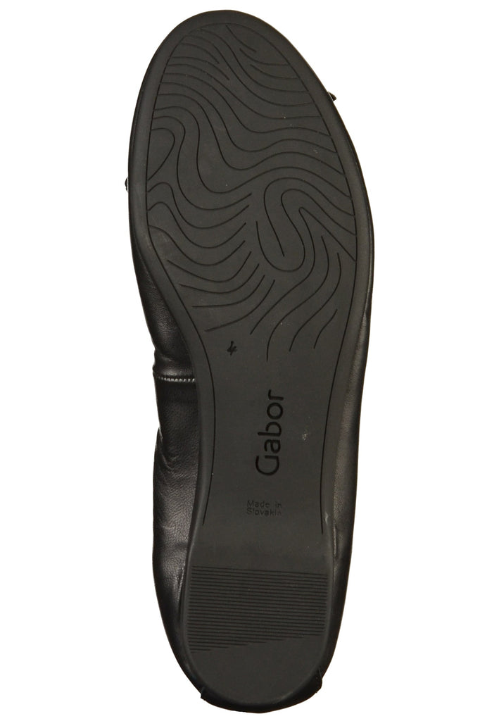 Gabor Ballerinas Leder Schwarz - surf4shoes