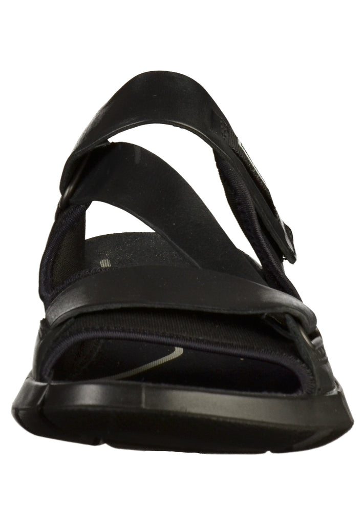 ecco Pantoletten Leder/Textil Schwarz - surf4shoes