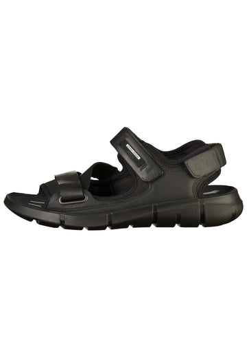 ecco Sandalen Leder/Textil Schwarz - surf4shoes