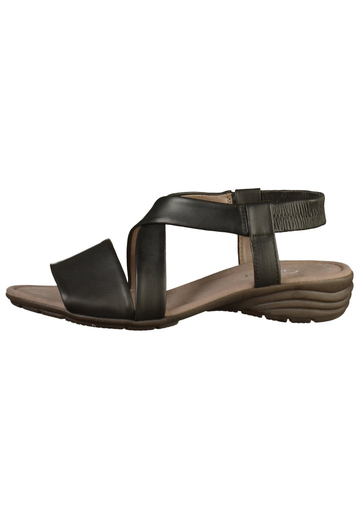 Gabor Sandalen Nappaleder Schwarz - surf4shoes