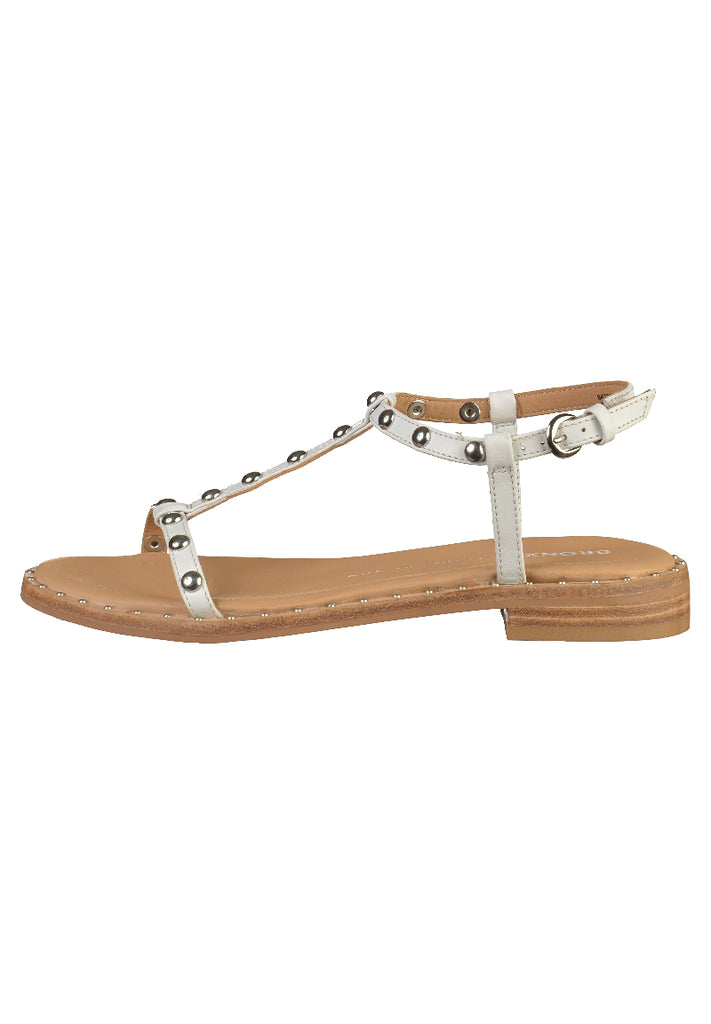 Bronx Sandalen Leder Weiß - surf4shoes
