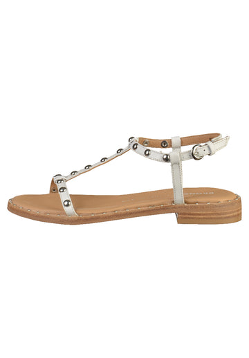 Bronx Sandalen Leder Weiß - surf4shoes